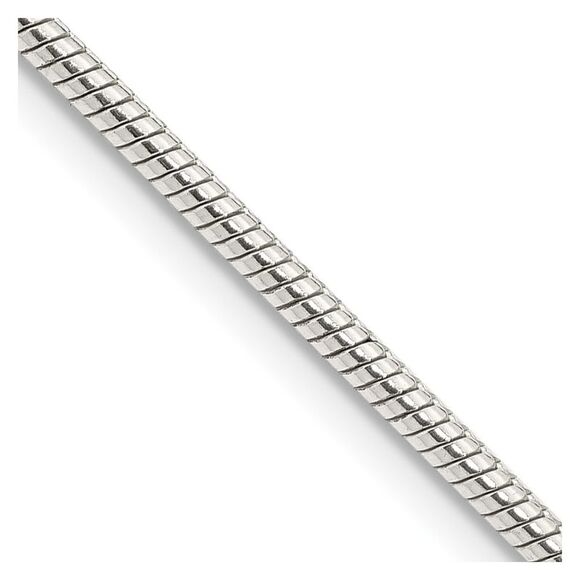 Kazi Luxury Sterling Silver 2mm Snake Chain